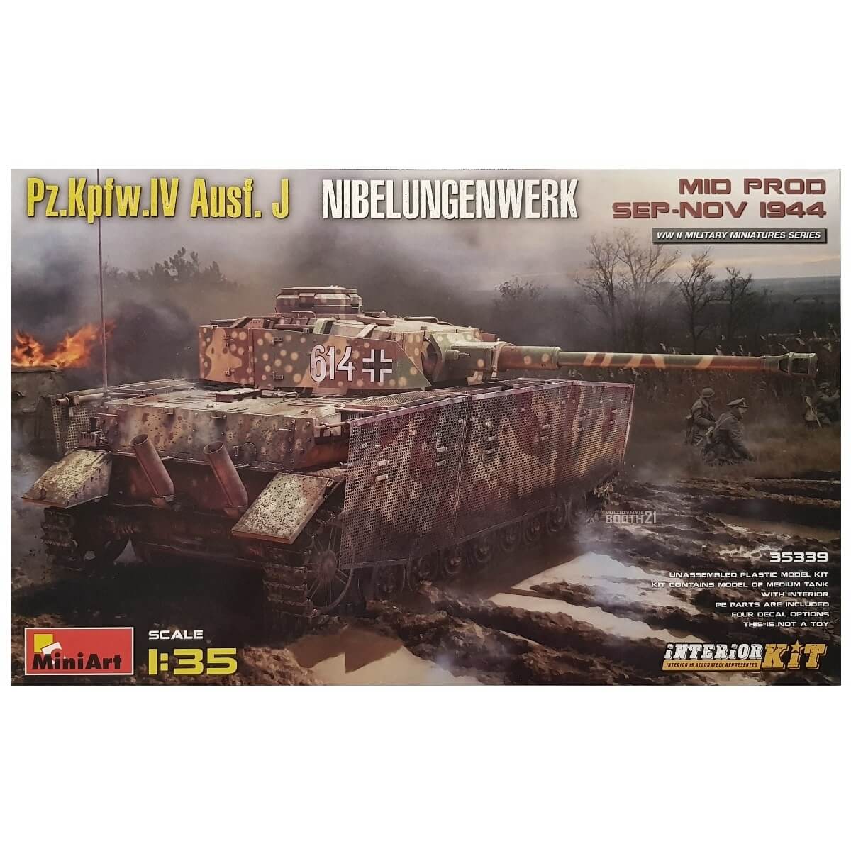 1:35 Pz.Kpfw. IV Ausf. J Nibelungenwerk Mid Prod. Sep-Nov 1944 - Interior Kit - MINIART
