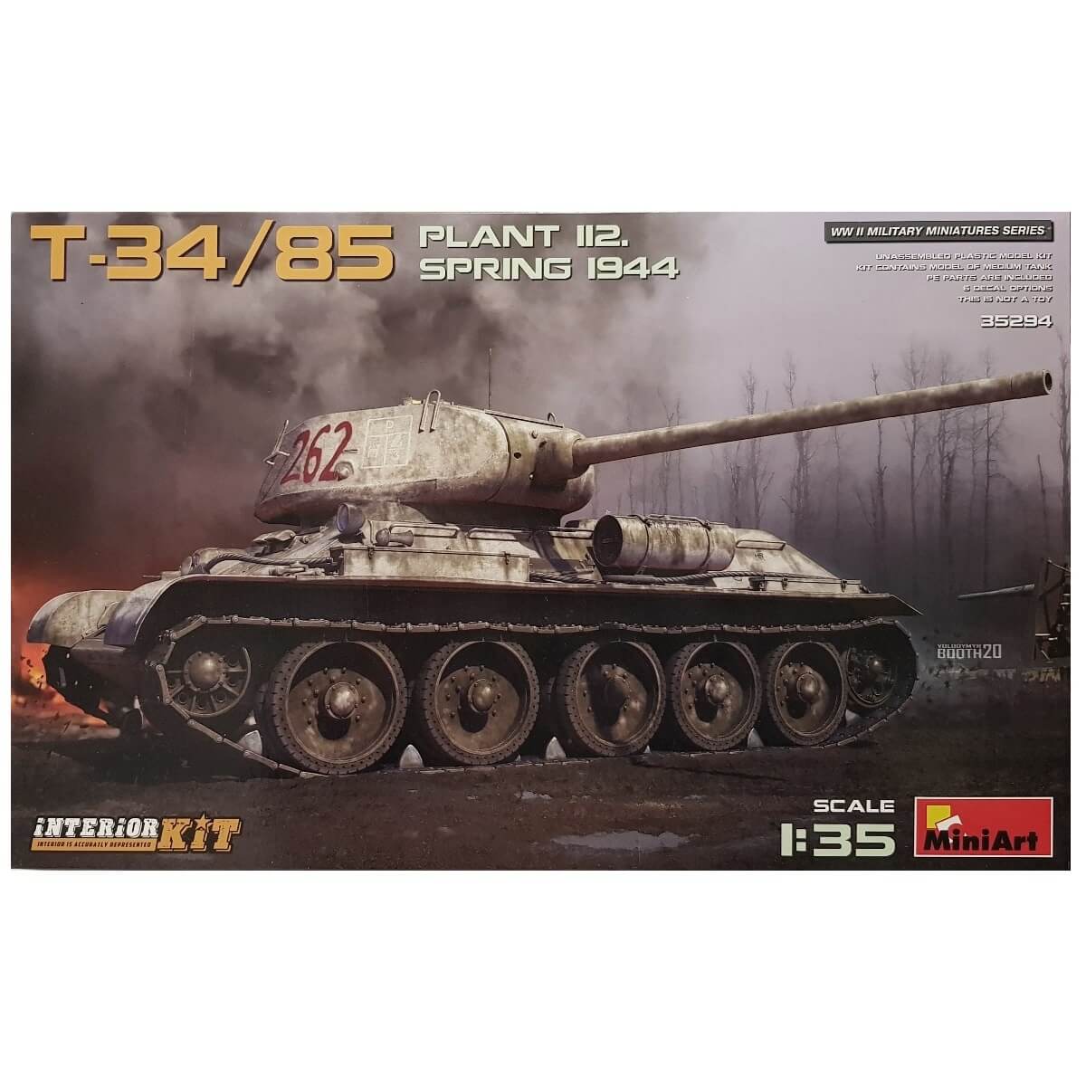 1:35 T-34/85 Plant 112. Spring 1944 - Interior Kit - MINIART