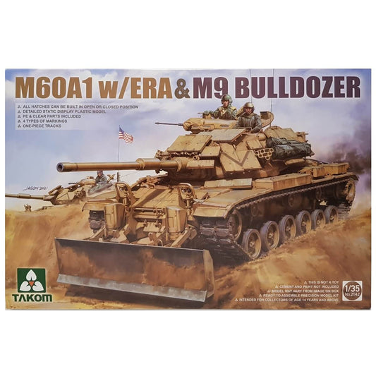 1:35 M60A1 with ERA and M9 Bulldozer - TAKOM