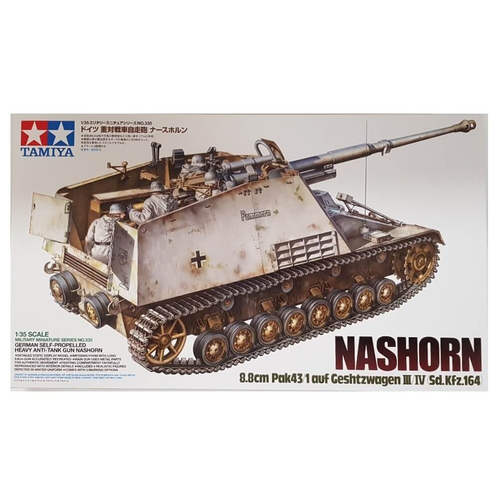 1:35 German Self-Propelled Heavy Anti-Tank Gun NASHORN Sd.Kfz. 164 - TAMIYA