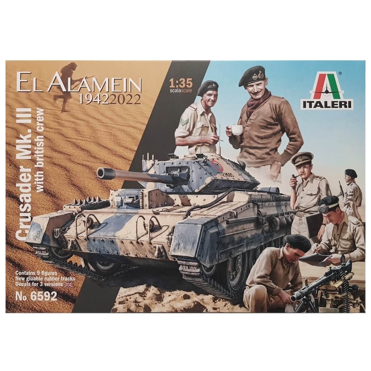 1:35 Crusader III with British Crew - El Alamein 1942-2022 - ITALERI