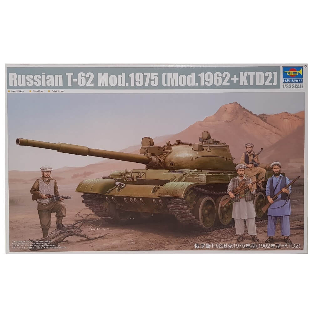 1:35 Russian T-62 Mod. 1975 / Mod. 1962 with KTD2 - TRUMPETER
