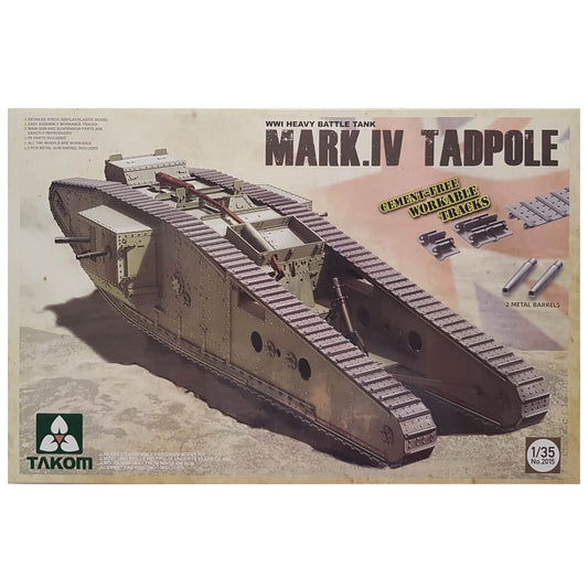 1:35 WWI Heavy Tank MARK. IV Tadpole - TAKOM