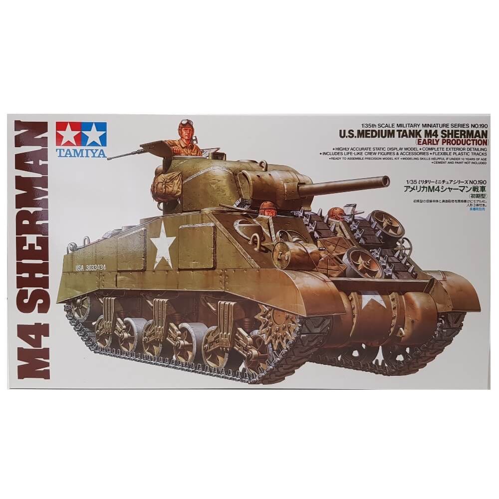 1:35 US Medium Tank M4 SHERMAN - Early Production - TAMIYA