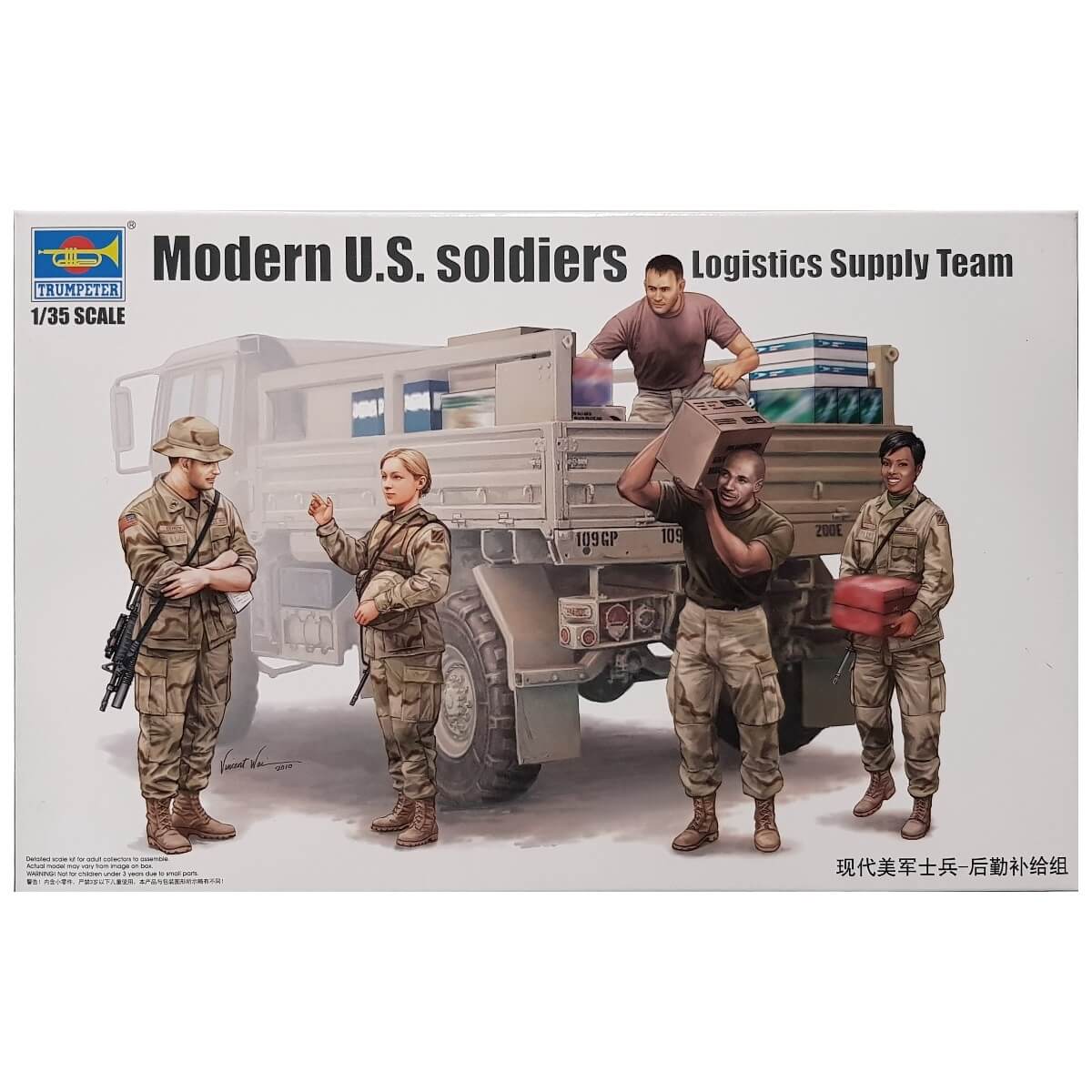 1:35 Modern US soldiers - Logistics Supply Team - TRUMPETER