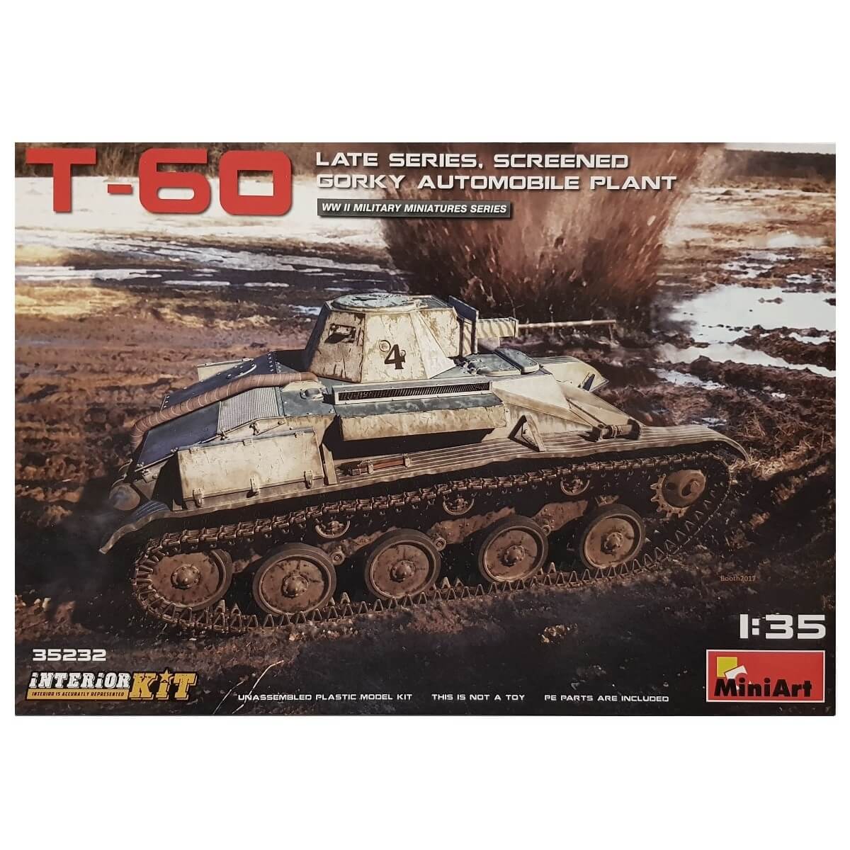1:35 Soviet Light Tank T-60 Late Series Screened - Gorky Automobile Plant - MINIART