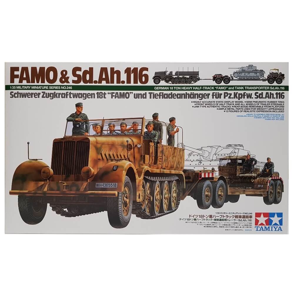 1:35 German 18 Ton Heavy Half-Track FAMO and Tank Transporter Sd.Ah. 116 - TAMIYA