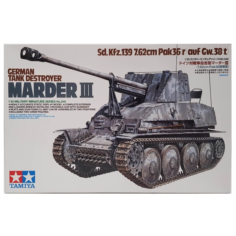 1:35 German Tank Destroyer Marder III Sd.Kfz.139 - TAMIYA