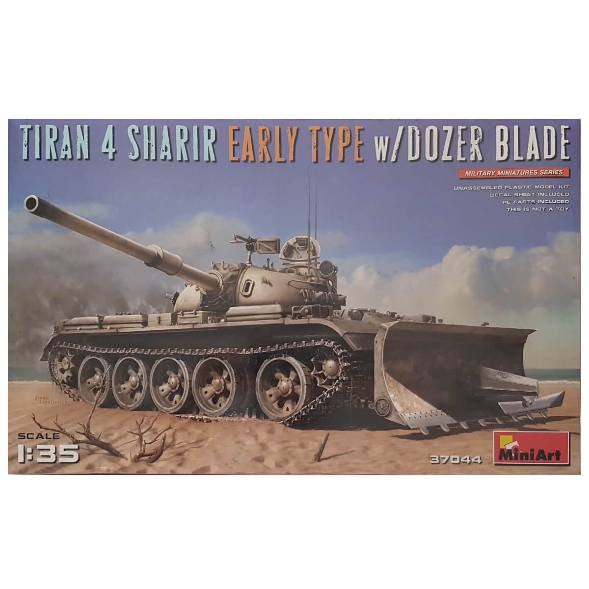 1:35 Tiran 4 Sharir Early Type with Dozer Blade - MINIART