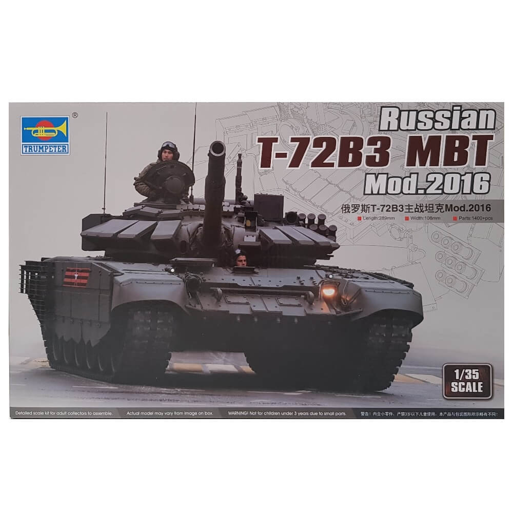 1:35 Russian T-72B3 MBT Mod 2016 - TRUMPETER