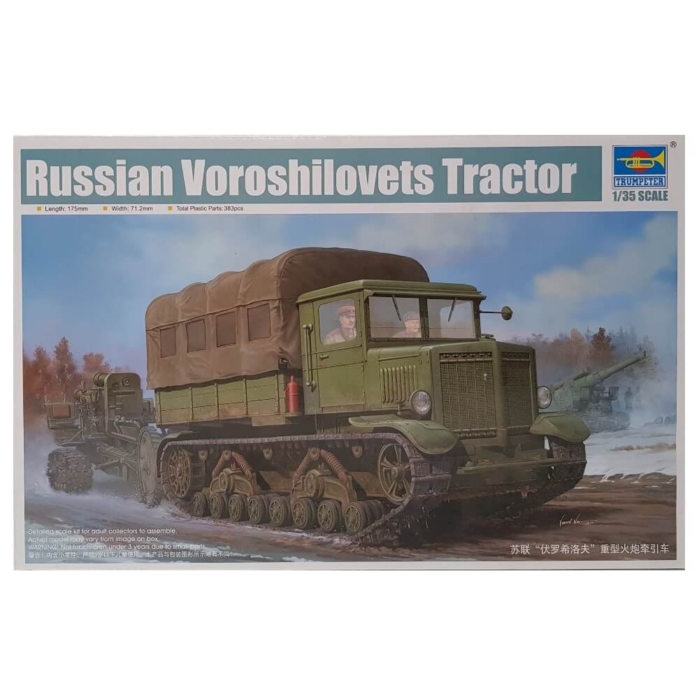 1:35 Russian Voroshilovets Tractor Trumpeter TRUMPETER