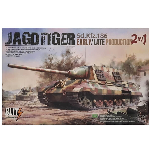 1:35 Sd.Kfz. 186 Jagdtiger Early/Late Production - TAKOM