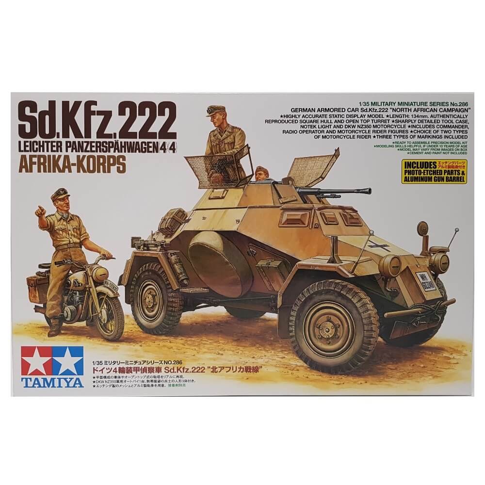 1:35 German 4x4 Leichter Panzerspahwagen Sd.Kfz. 222 Africa-Korps - TAMIYA