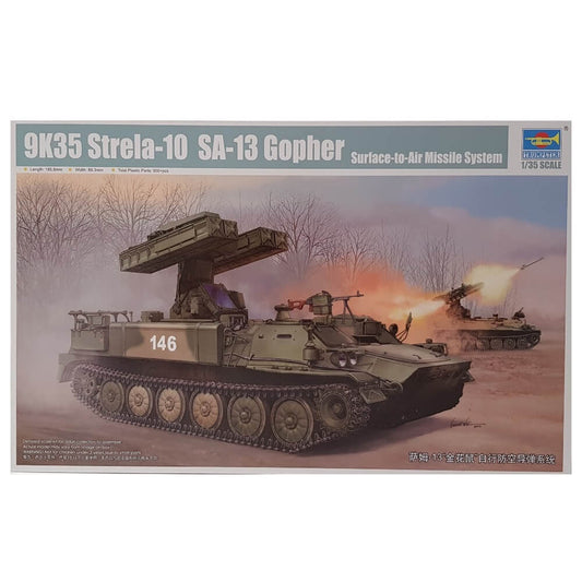 1:35 9K35 Strela-10 SA-13 Gopher Surface-to-Air Missile System - TRUMPETER