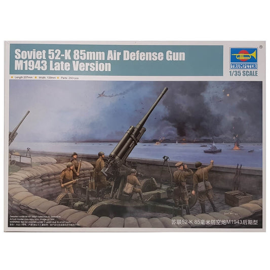1:35 Soviet 52-K 85mm Air Defense Gun M1943 Late Version - TRUMPETER