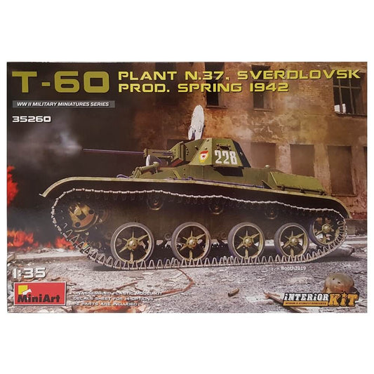1:35 T-60 Plant N.37 Sverdlovsk Prod. Spring 1942 - Interior Kit - MINIART