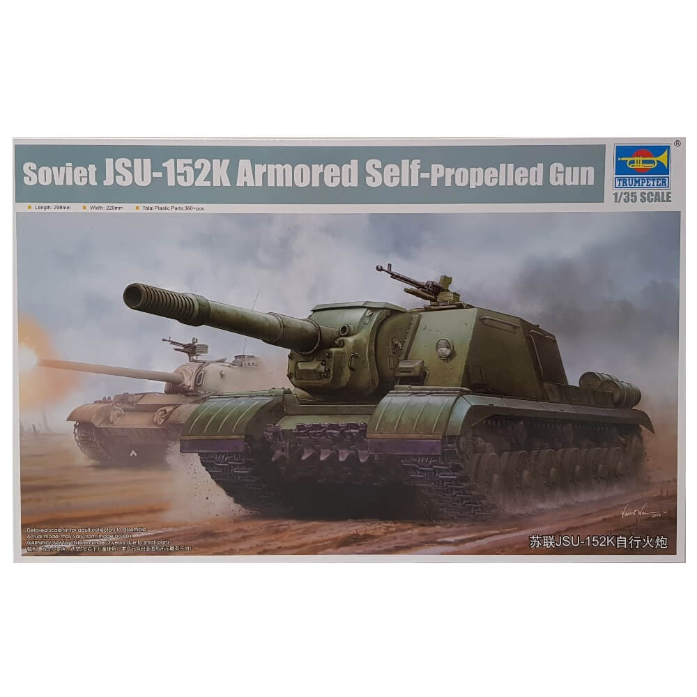 1:35 Soviet JSU-152K Armored Self-Propelled Gun - TRUMPETER