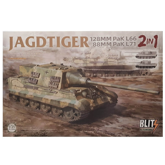 1:35 Jagdtiger 128 mm Pak L66 and 88mm Pak L71 - TAKOM