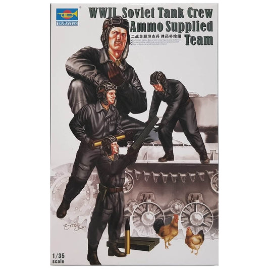 1:35 WWII Soviet Tank Crew Ammo Supplied Team - TRUMPETER