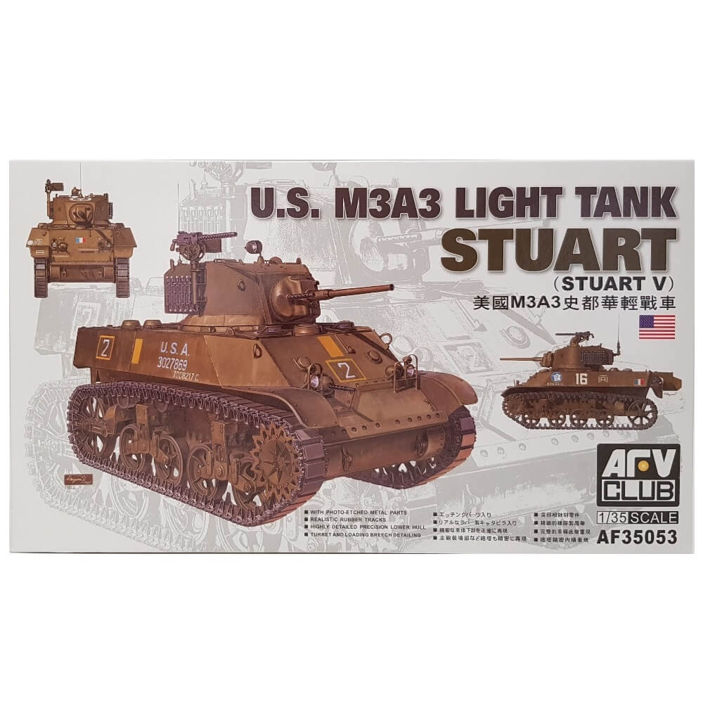 1:35 US M3A3 Light Tank Stuart (Stuart V) - AFV CLUB