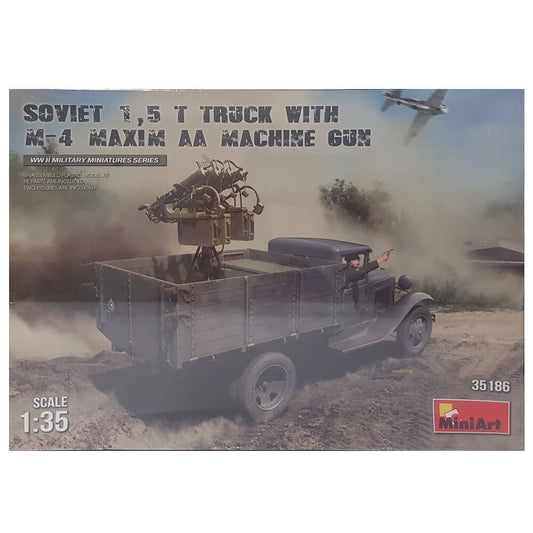 1:35 Soviet 1.5 t TRUCK with M-4 Maxim AA Machine Gun - MINIART