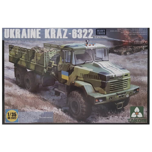 1:35 Ukraine KrAZ-6322 Heavy Truck Late Type - TAKOM