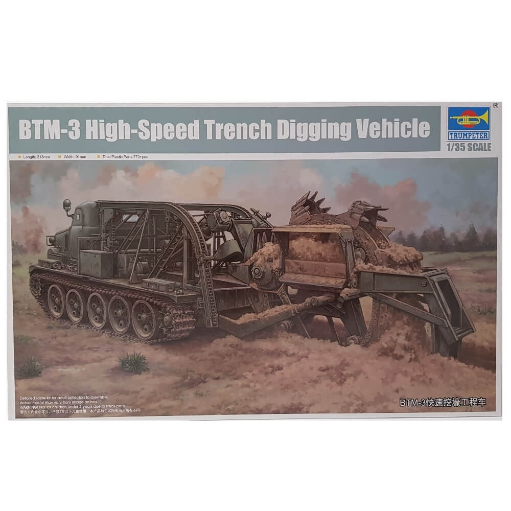 1:35 BTM-3 High-Speed Trench Digging Vehicle - TRUMPETER