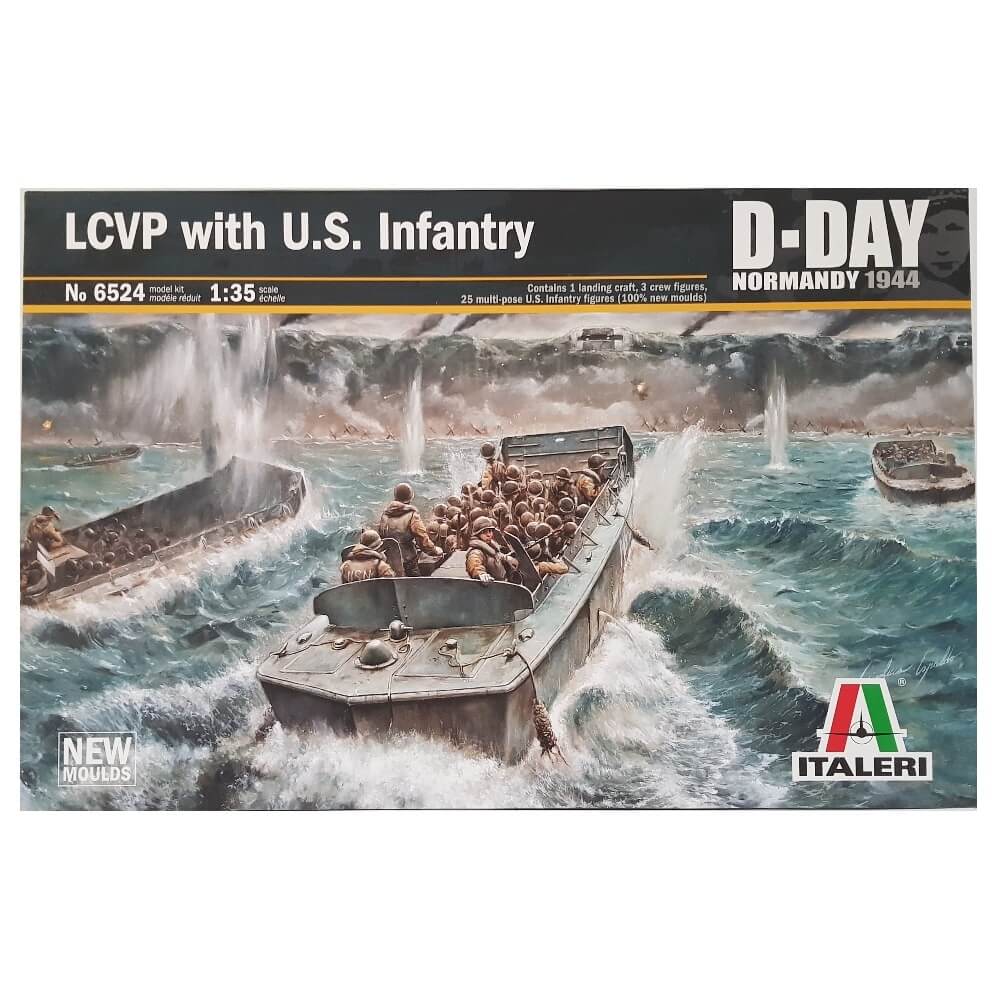 1:35 US LCVP with Infantry D-Day Normandy 1944 - ITALERI