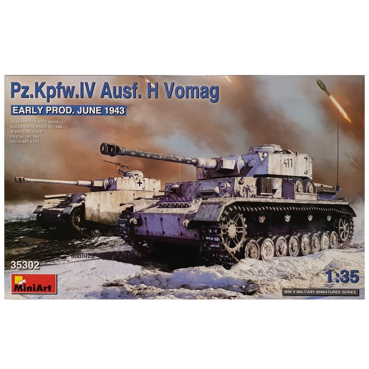 1:35 Pz.Kpfw. IV Ausf. H Vomag Early Prod - June 1943 - MINIART