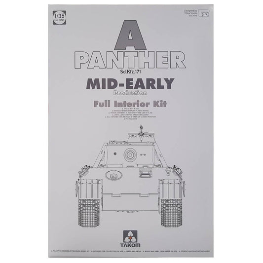 1:35 German Sd.Kfz. 171 PANTHER Ausf. A Mid-Early Production - Full Interior Kit - TAKOM