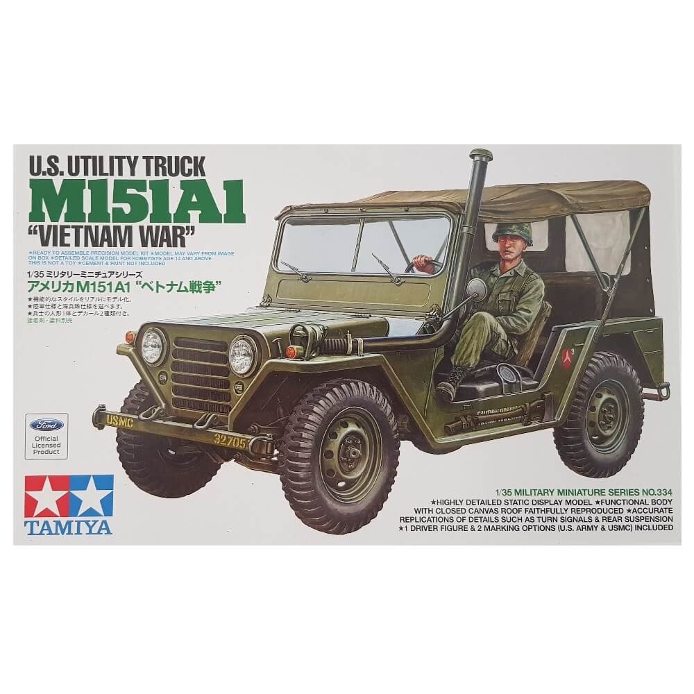 1:35 US Army Utility Truck M151A1 Vietnam War - TAMIYA