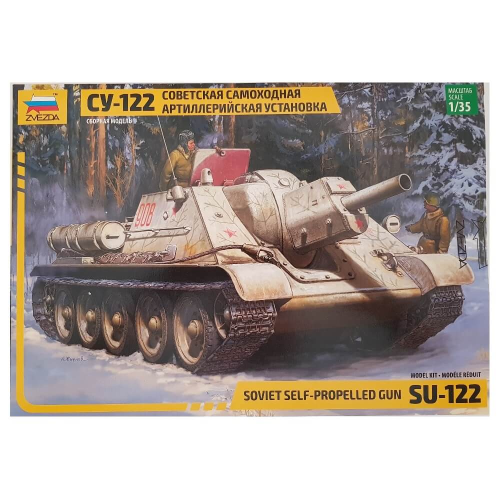 1:35 Soviet Self-Propelled Gun SU-122 - ZVEZDA