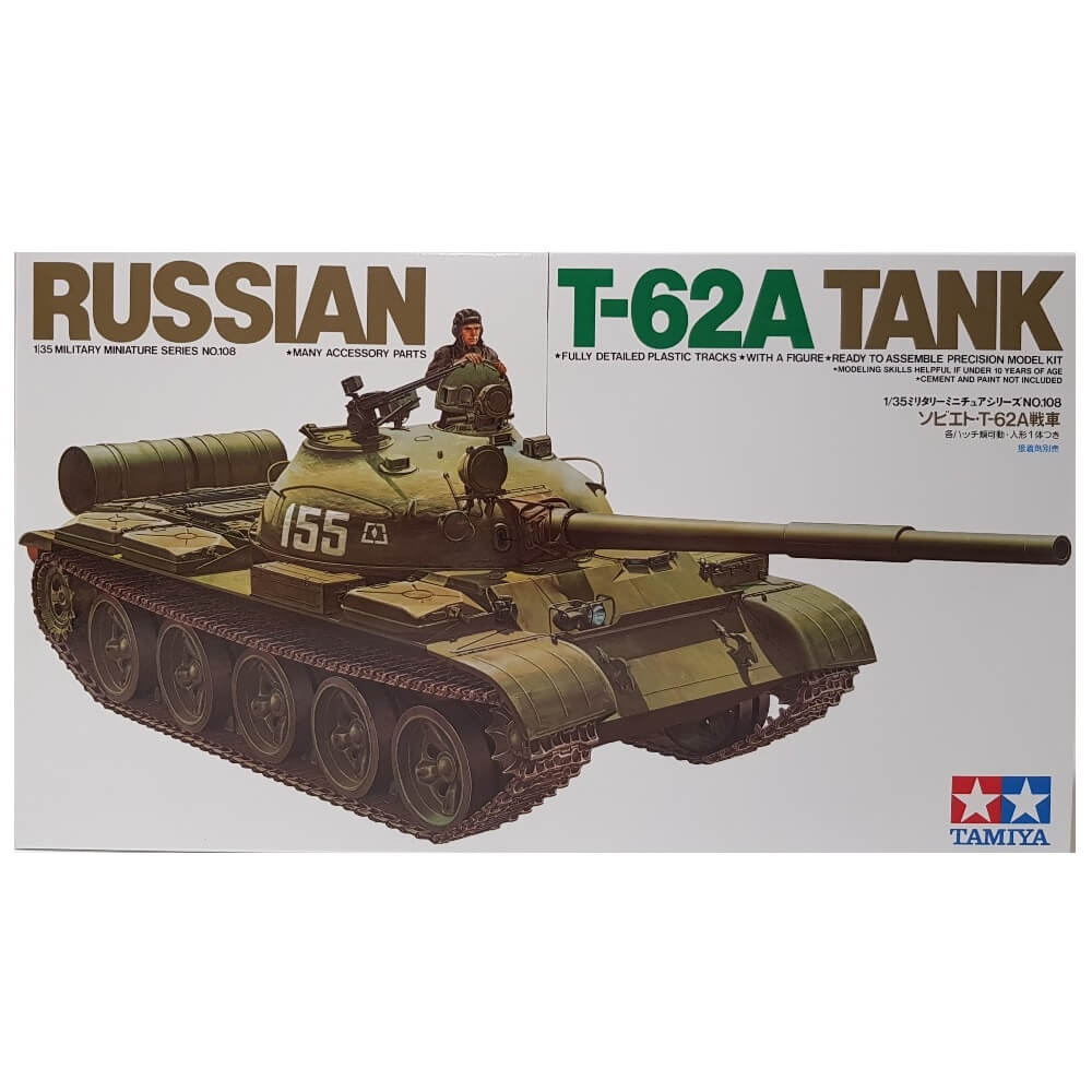 1:35 Russian T-62A Tank - TAMIYA