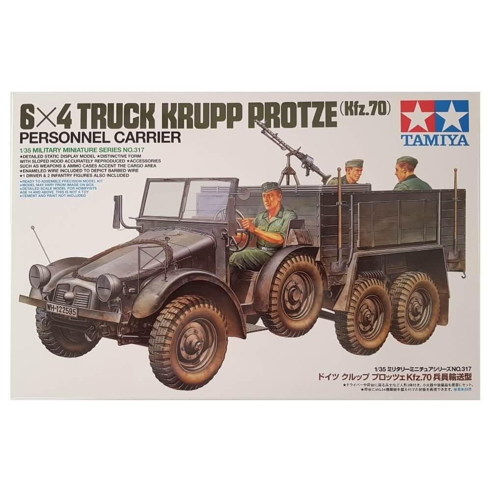 1:35 German Kfz.70 6x4 Truck Krupp Protze Personnel Carrier - TAMIYA