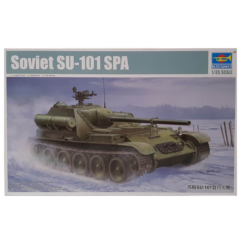 1:35 Soviet SU-101 SPA - TRUMPETER