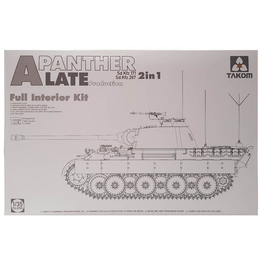 1:35 Sd.Kfz. 171 / 267 Panther A Late Production - Full Interior Kit - TAKOM