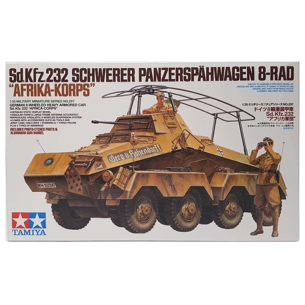 1:35 German 8-Wheeled Heavy Armored Car Sd.Kfz. 232 Africa-Corps - TAMIYA