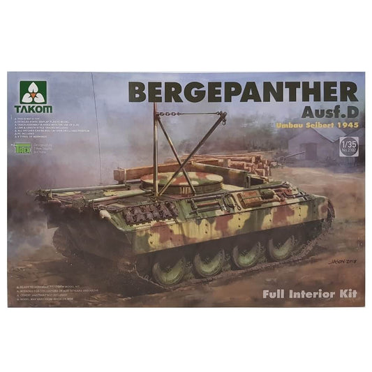 1:35 Bergepanther Ausf. D - Umbau Seibert 1945 - Full Interior - TAKOM
