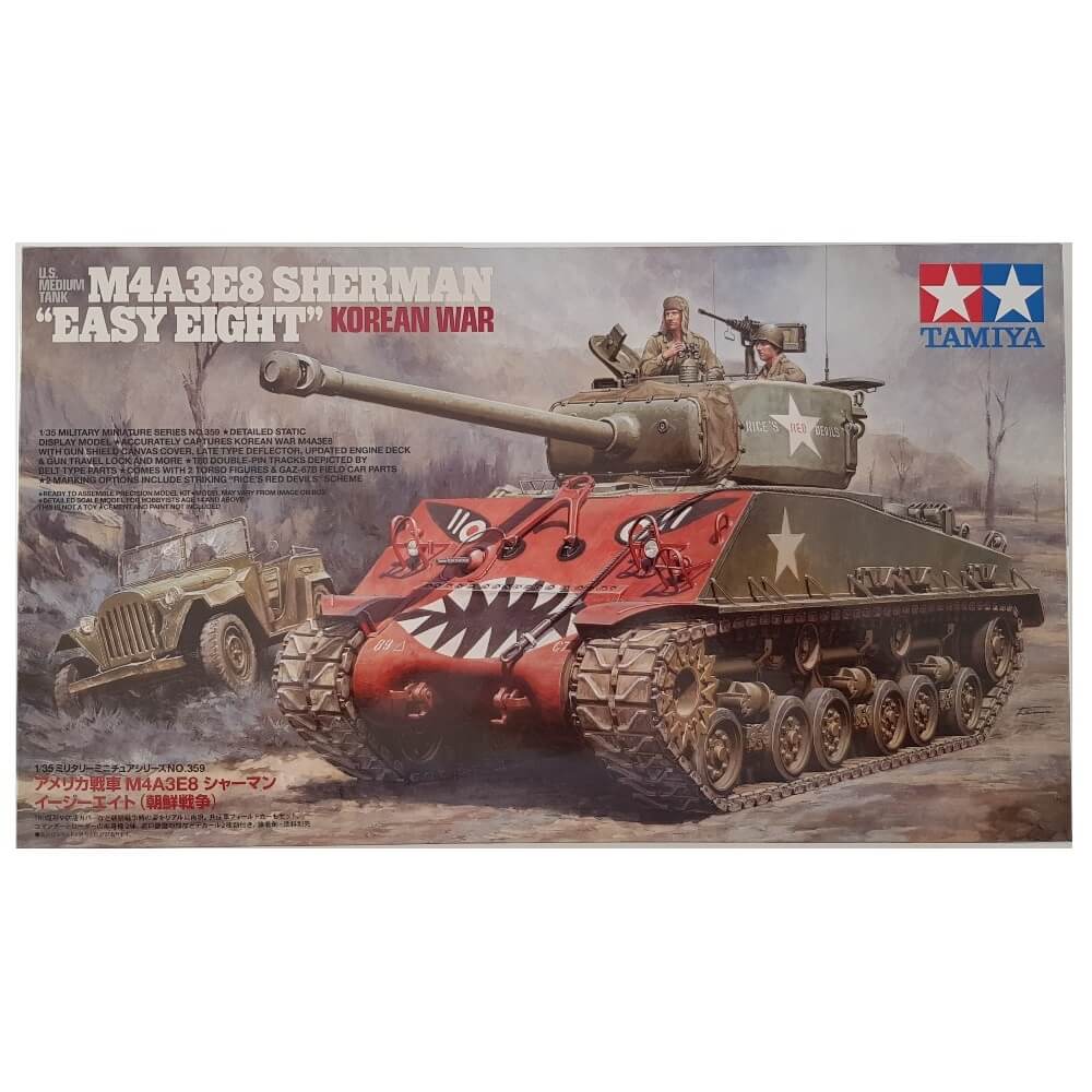 1:35 US Medium Tank M4A3E8 Sherman EASY EIGHT Korean War - TAMIYA