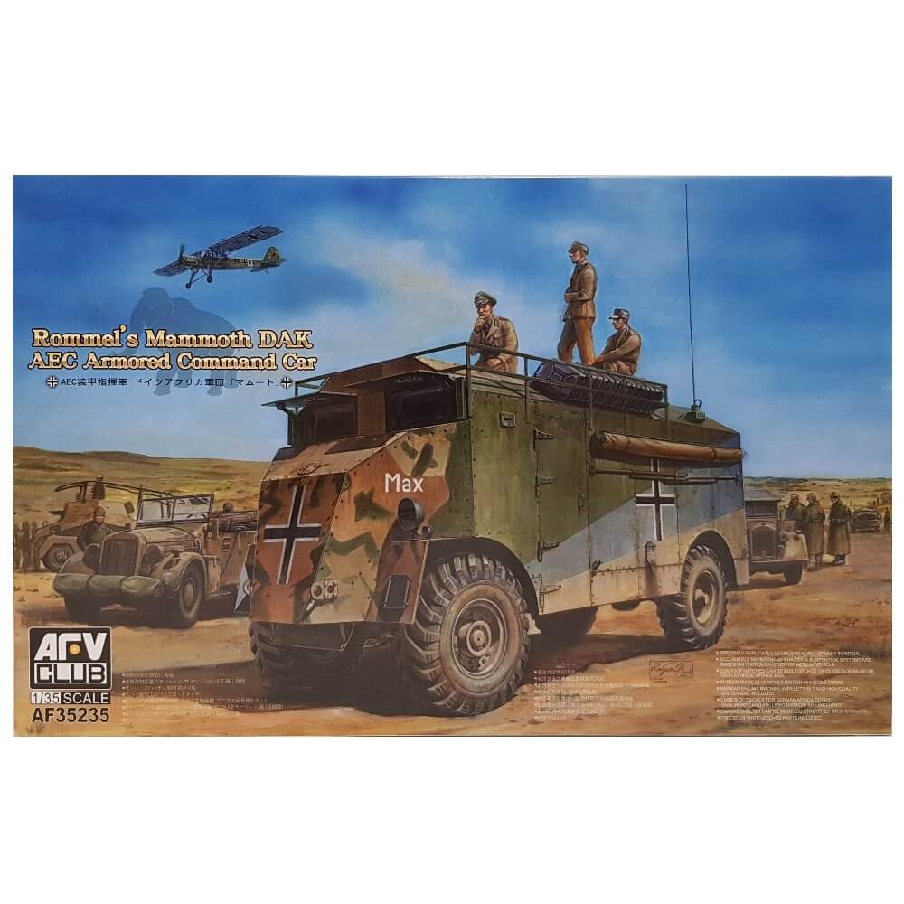 1:35 Rommel's Mammoth DAK AEC Armored Command Car - AFV CLUB