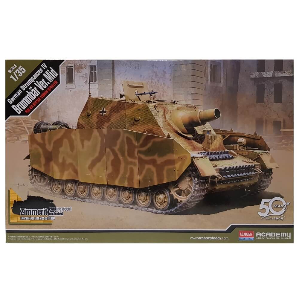 1:35 German Sturmpanzer IV Brummbar - Mid Version - ACADEMY