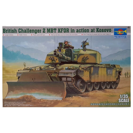 1:35 British Challenger 2 MBT KFOR in action at Kosovo - TRUMPETER