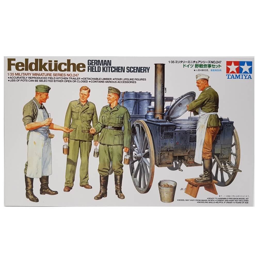 1:35 German Field Kitchen Scenery - TAMIYA