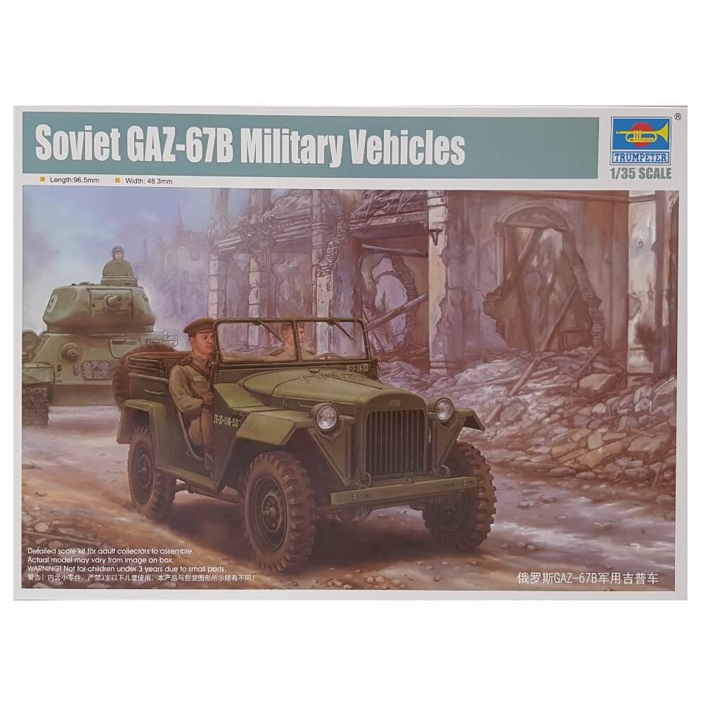 1:35 Soviet GAZ-67B Military Vehicles - TRUMPETER