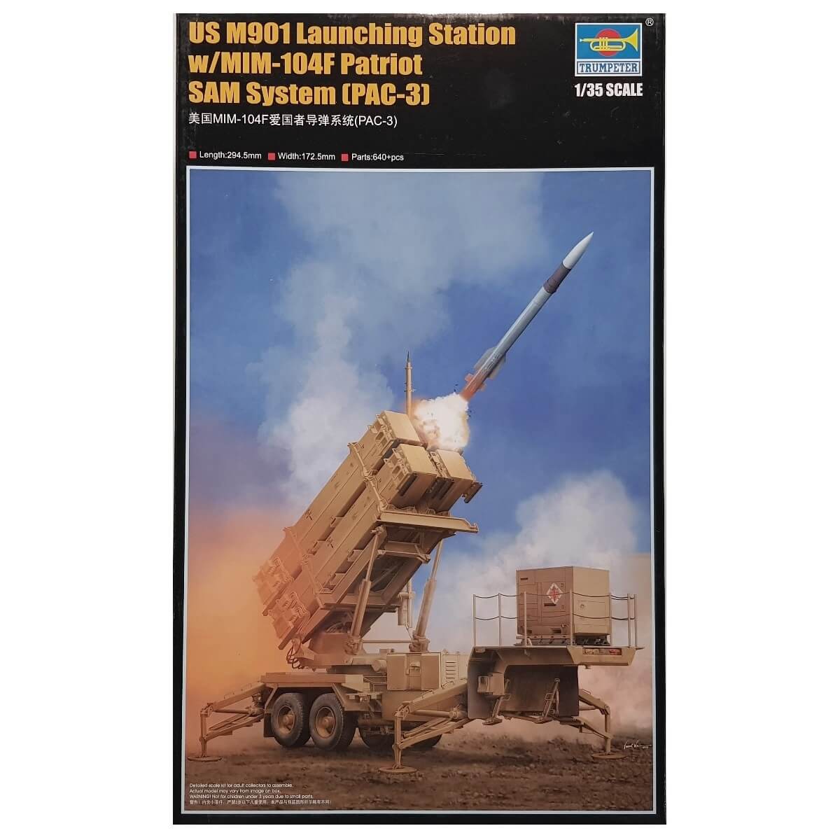 1:35 US M901 Launching Station with MIM-104F Patriot SAM System (PAC-3) - TRUMPETER