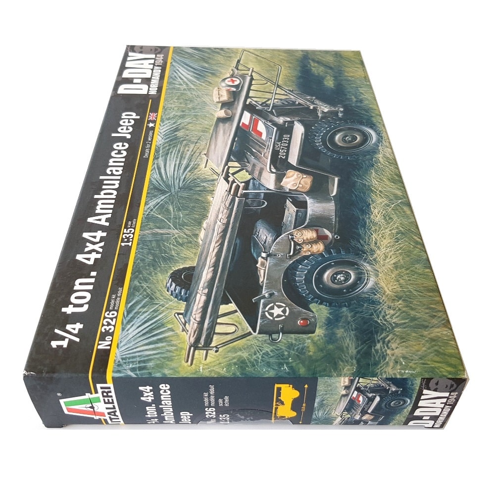 1:35 Allies 1⁄4 ton 4x4 Ambulance JEEP D-Day Normandy 1944 - ITALERI