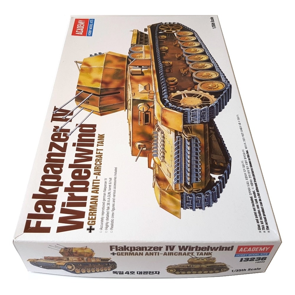 1:35 German ANTI-AIRCRAFT Tank FLAKPANZER IV Wirbelwind - ACADEMY