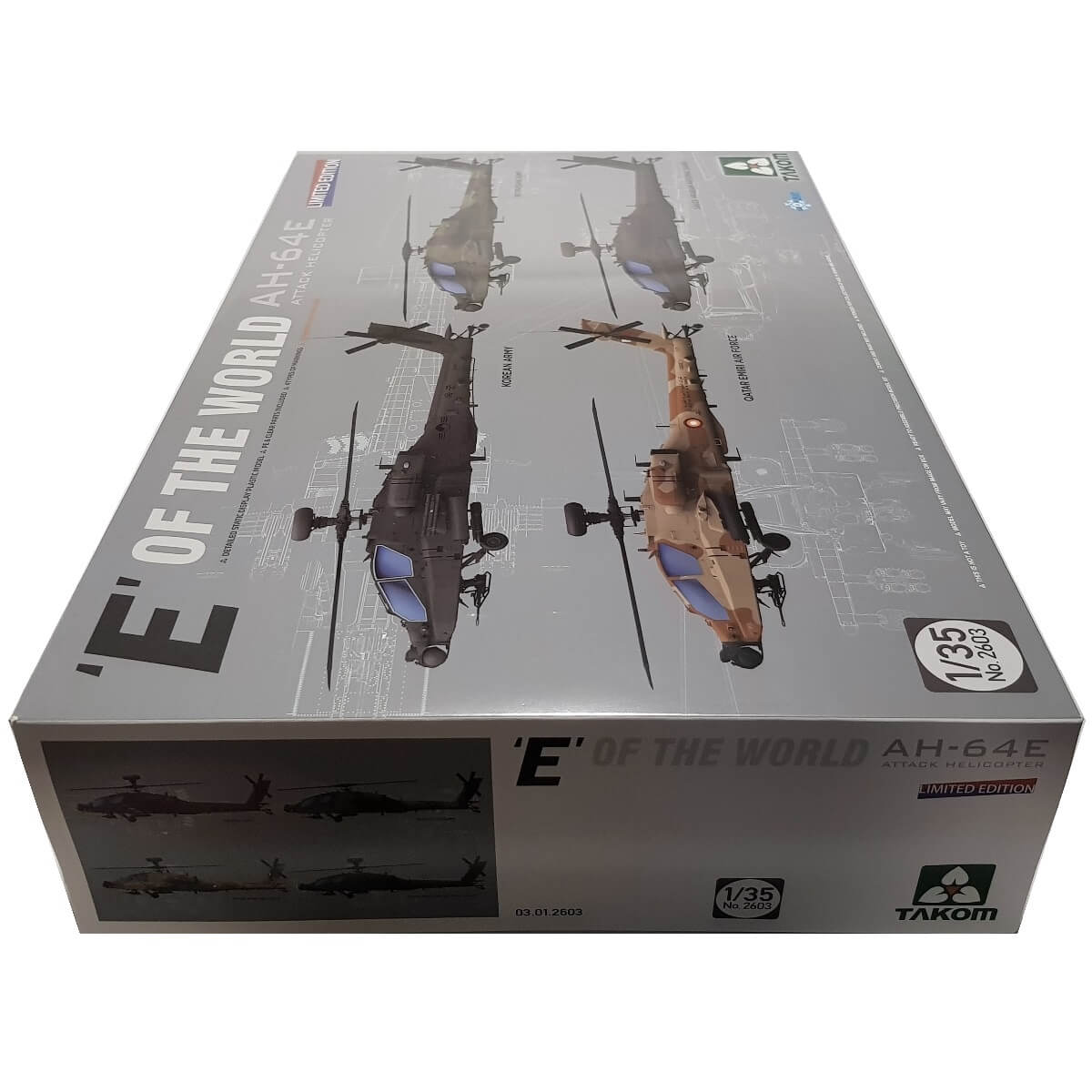 1:35 AH-64E Attack Helicopter - E of the World - TAKOM
