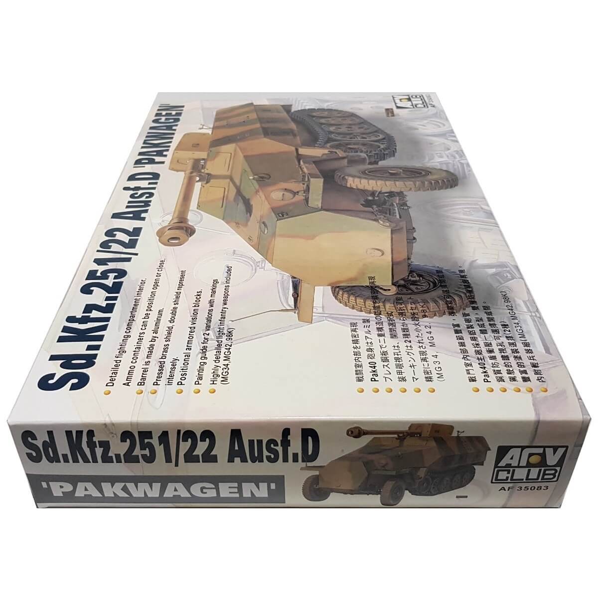 1:35 Sd.Kfz. 251/22 Ausf. D Pakwagen - AFV CLUB