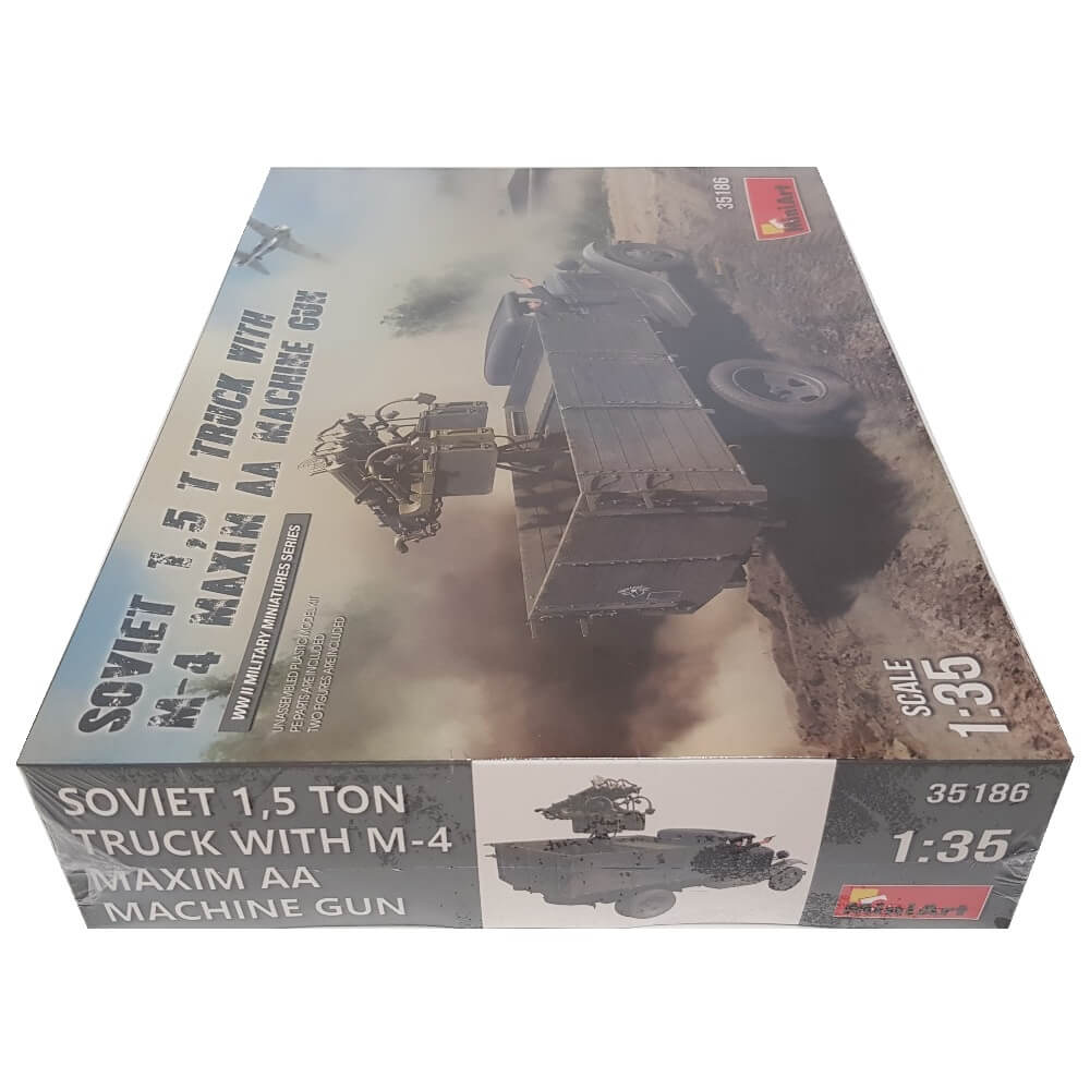 1:35 Soviet 1.5 t TRUCK with M-4 Maxim AA Machine Gun - MINIART